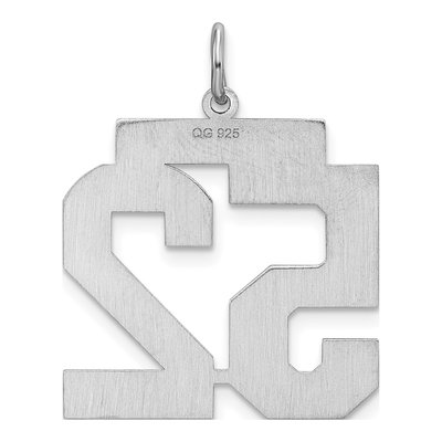 Sterling Silver Number 52 Pendant – view 5
