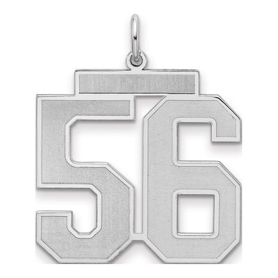 Sterling Silver Number 56 Pendant