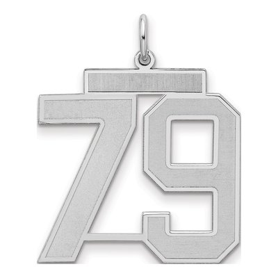 Sterling Silver Number 79 Charm