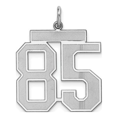Sterling Silver Number 85 Charm