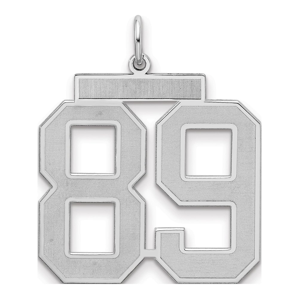 Sterling Silver Number 89 Charm