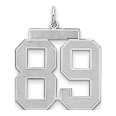 Sterling Silver Number 89 Charm