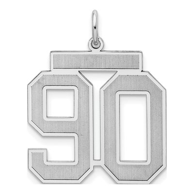 Sterling Silver Number 90 Charm