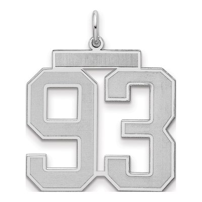 Sterling Silver Number 93 Charm