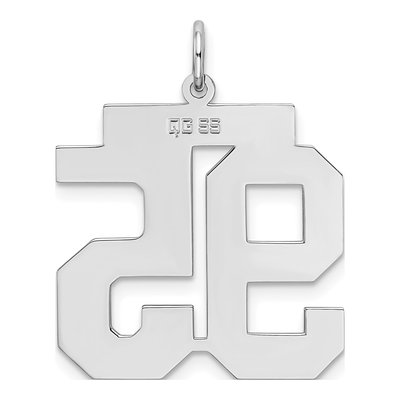 Sterling Silver Number 95 Charm – view 5