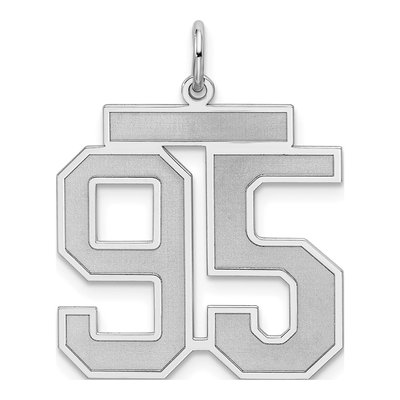 Sterling Silver Number 95 Charm