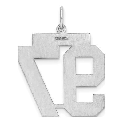Sterling Silver Number 97 Pendant – view 5