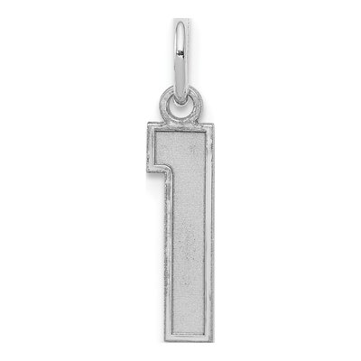 Sterling Silver Number 1 Pendant