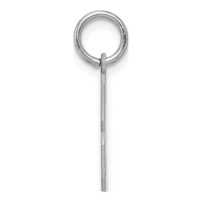 Sterling Silver Number 3 Charm – view 2