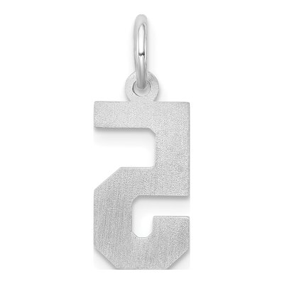 Sterling Silver Number 5 Pendant – view 4