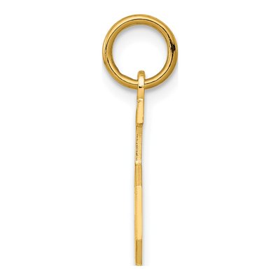 Sterling Silver Gold-Plated Number 5 Charm – view 2