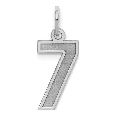 Sterling Silver Number 7 Pendant