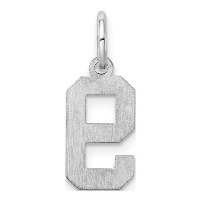 Sterling Silver Number 9 Charm – view 4