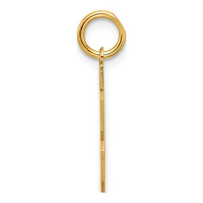 Sterling Silver Gold-Plated Number 13 Charm – view 2