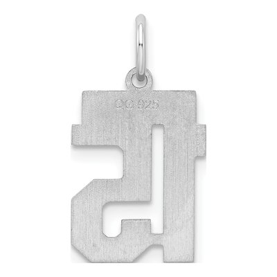 Sterling Silver Number 15 Charm – view 5