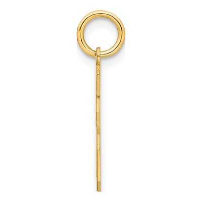 Sterling Silver Gold-Plated Number 16 Charm – view 2