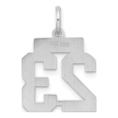 Sterling Silver Number 23 Charm – view 5