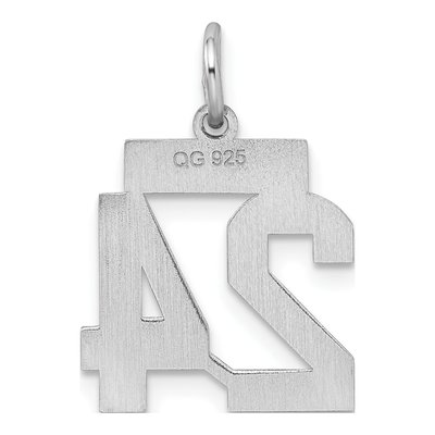 Sterling Silver Number 24 Charm – view 5