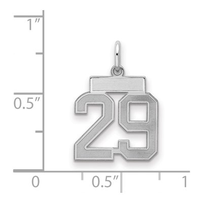 Sterling Silver Number 29 Charm – view 2