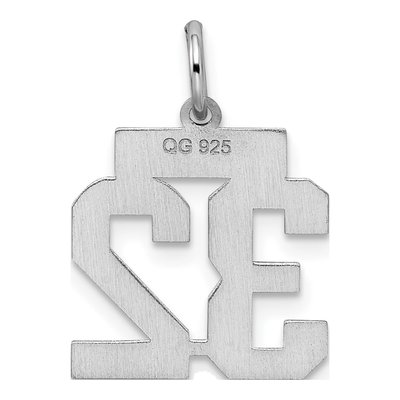Sterling Silver Number 32 Charm – view 5