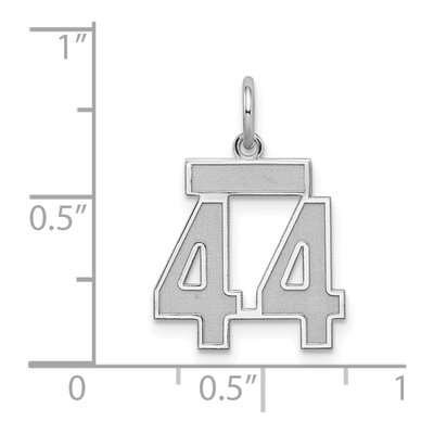Sterling Silver Number 44 Charm – view 4
