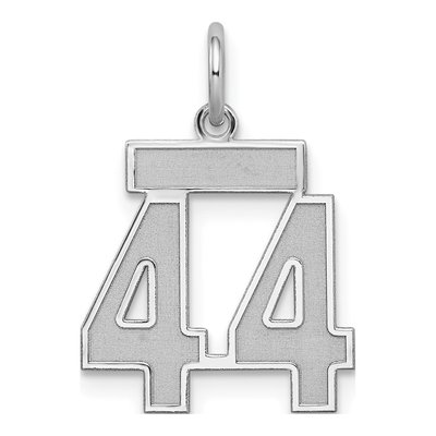 Sterling Silver Number 44 Charm