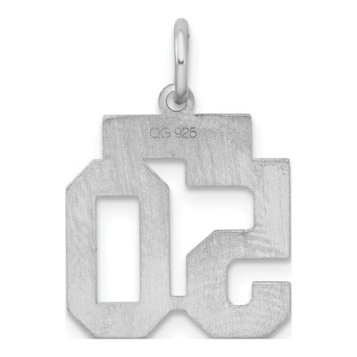 Sterling Silver Number 50 Charm – view 5