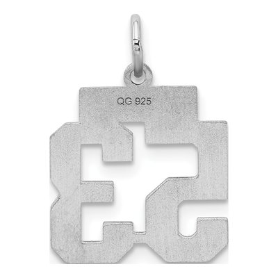 Sterling Silver Number 53 Charm – view 5