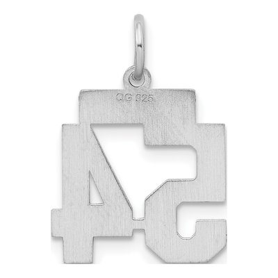 Sterling Silver Number 54 Charm – view 5
