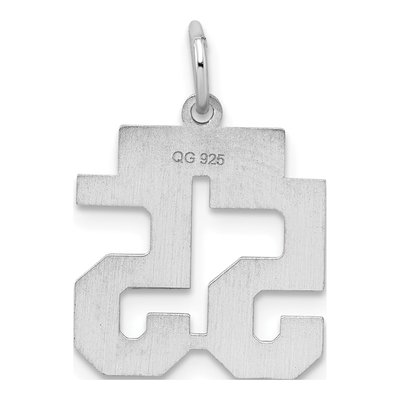 Sterling Silver Number 55 Charm – view 5