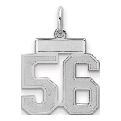 Sterling Silver Number 56 Charm