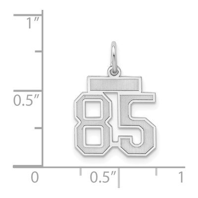 Sterling Silver Number 85 Charm – view 4