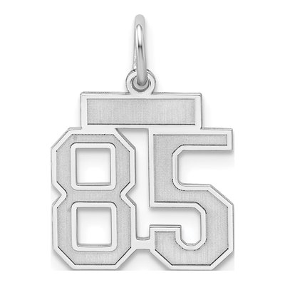 Sterling Silver Number 85 Charm