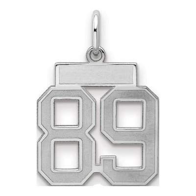 Sterling Silver Number 89 Charm
