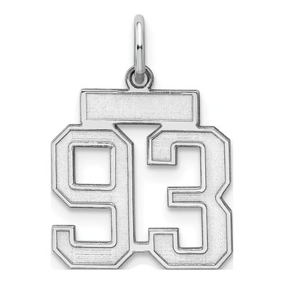 Sterling Silver Number 93 Charm