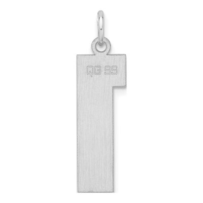 Sterling Silver Number 1 Charm – view 4
