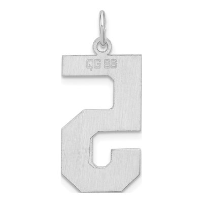 Sterling Silver Number 5 Charm – view 4