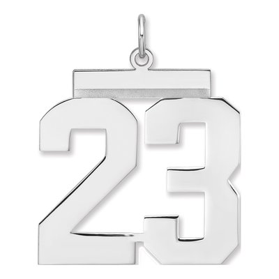 Sterling Silver Number 23 Charm
