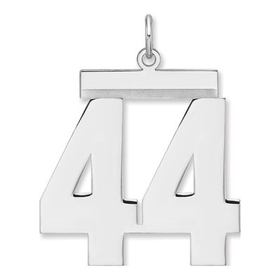Sterling Silver Number 44 Charm