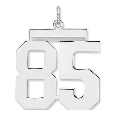 Sterling Silver Number 85 Charm