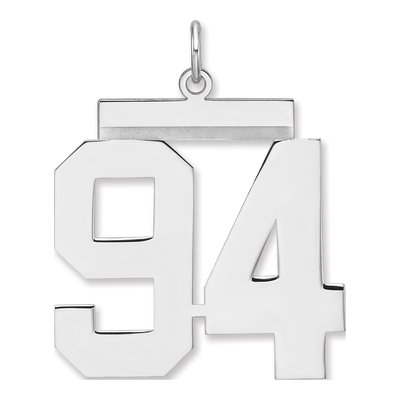 Sterling Silver Number 94 Charm