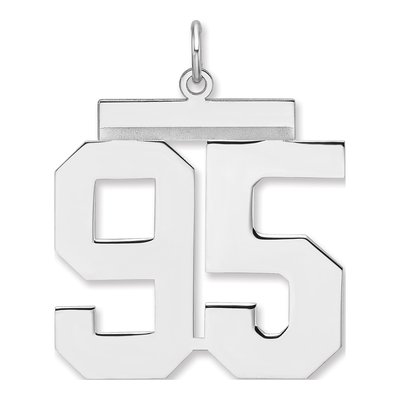 Sterling Silver Number 95 Charm