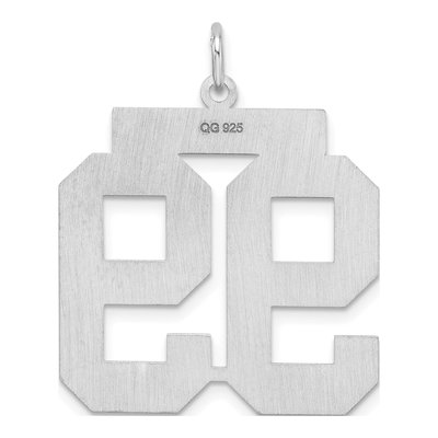 Sterling Silver Number 99 Pendant – view 4