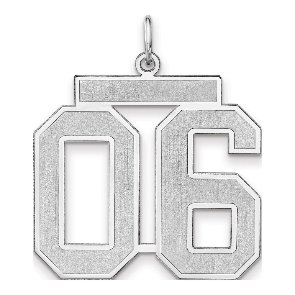 Sterling Silver Number 06 Charm