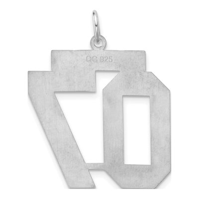 Sterling Silver Number 07 Charm – view 3