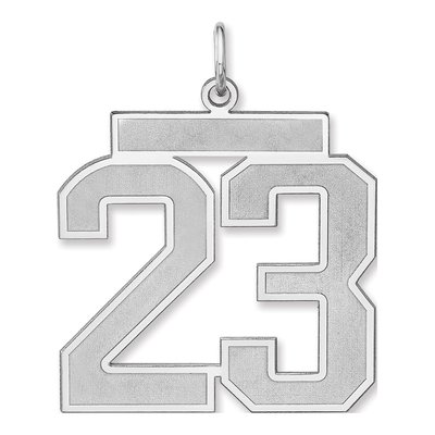 Sterling Silver Number 23 Charm