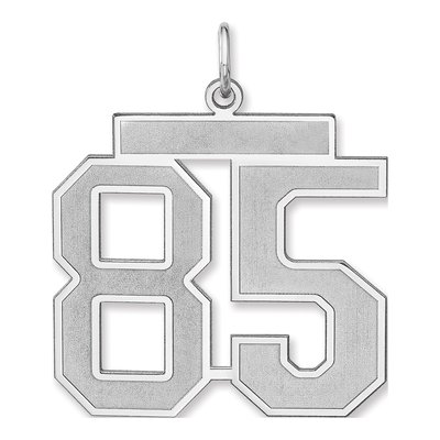 Sterling Silver Number 85 Charm