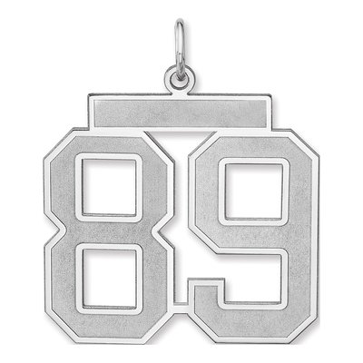 Sterling Silver Number 89 Charm
