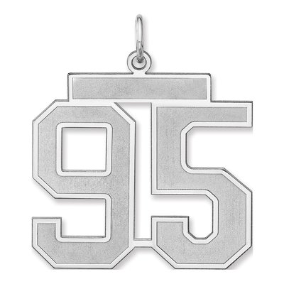 Sterling Silver Number 95 Charm