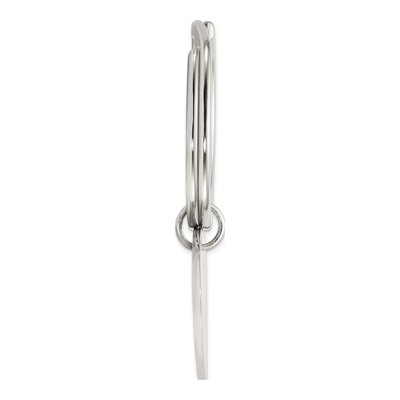 Sterling Silver Heart Key Ring – view 3